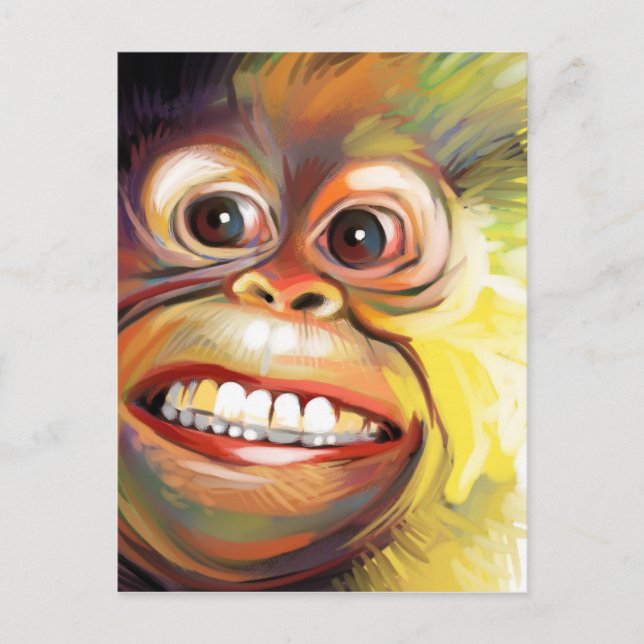Monkey Face Postcard (Front)