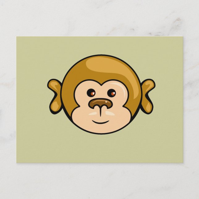 monkey face postcard (Front)
