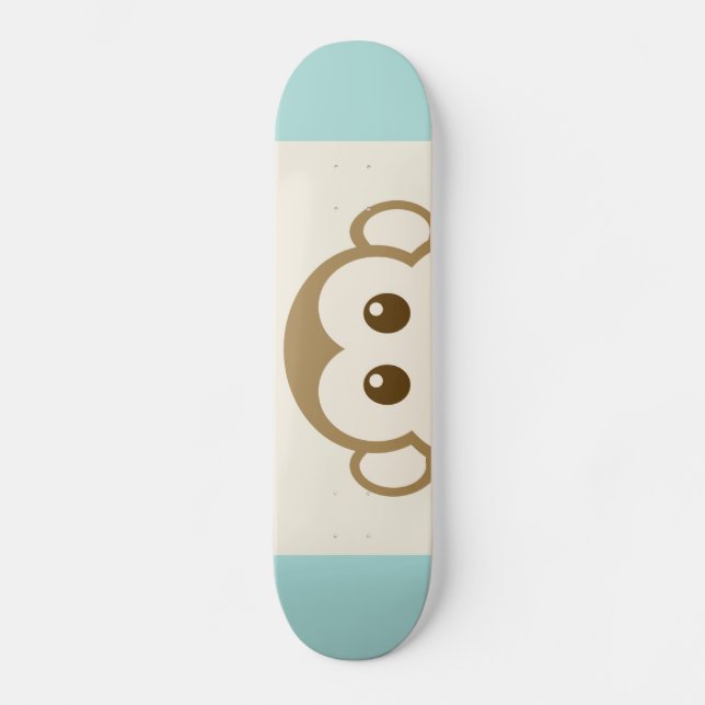 Monkey Face Vector Art Skateboard Deck (Front)