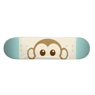 Monkey Face Vector Art Skateboard Deck