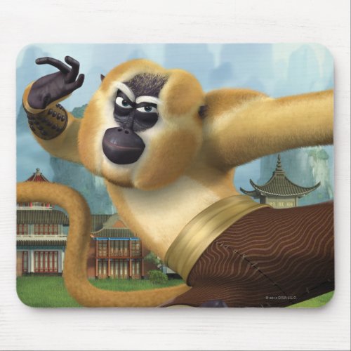 Monkey Fight Pose Mouse Pad
