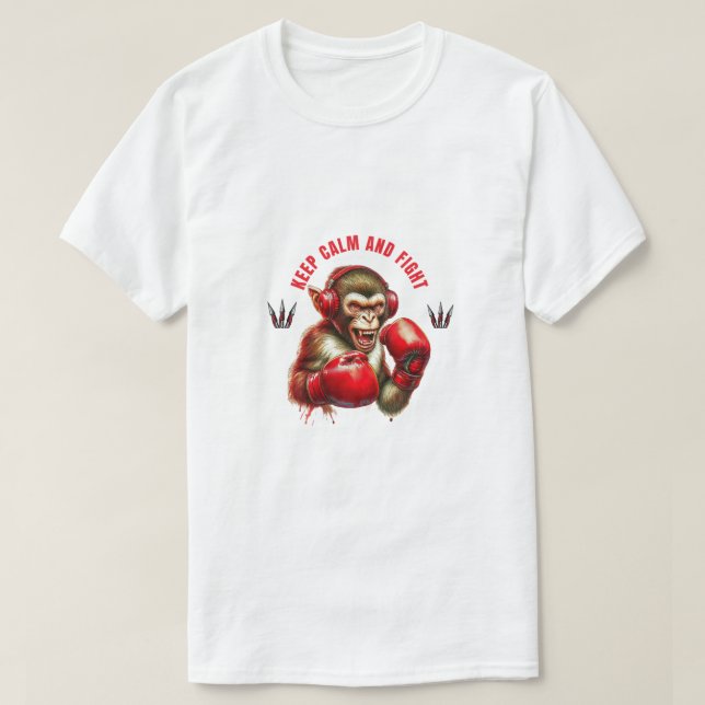 monkey fight T-Shirt (Design Front)