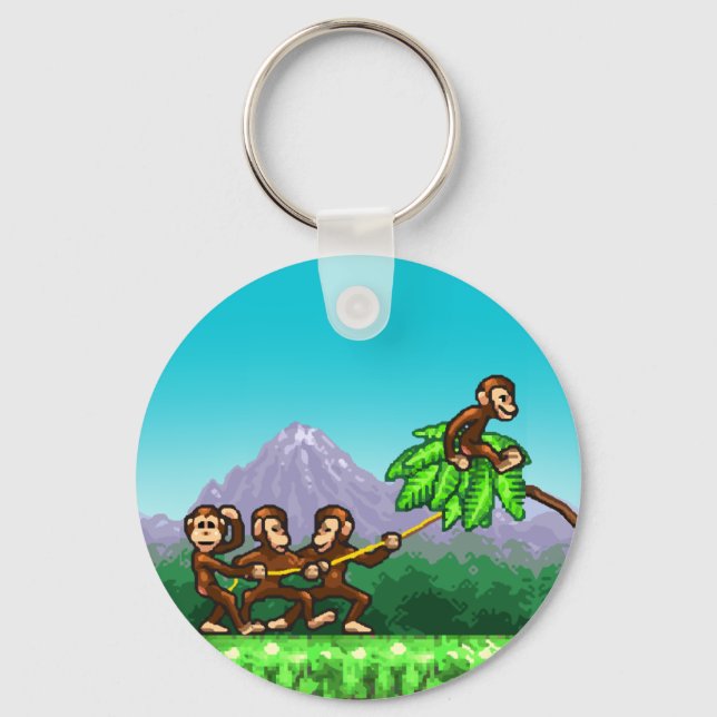 Monkey Flight Keychain (Front)