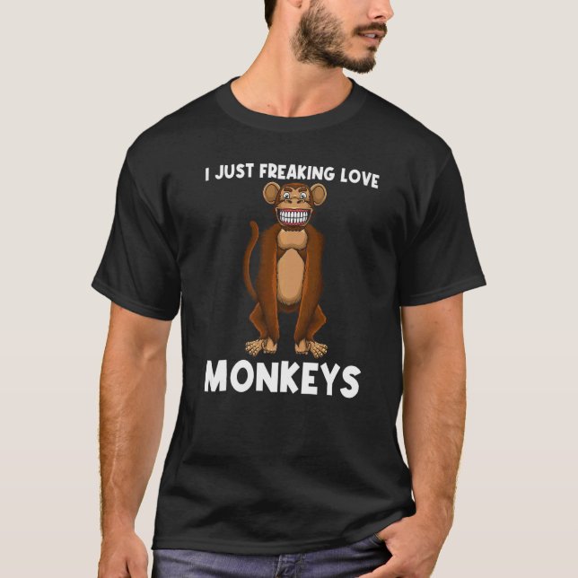 Monkey For Men Women Primate Animal Monkey T-Shirt (Front)