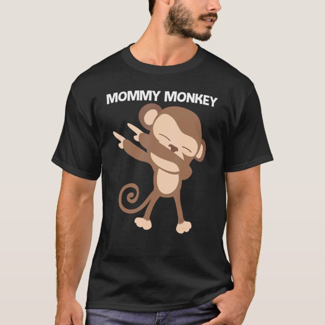 Monkey For Women Mom Ape Zoo Wild Animal  1 T-Shirt (Front)