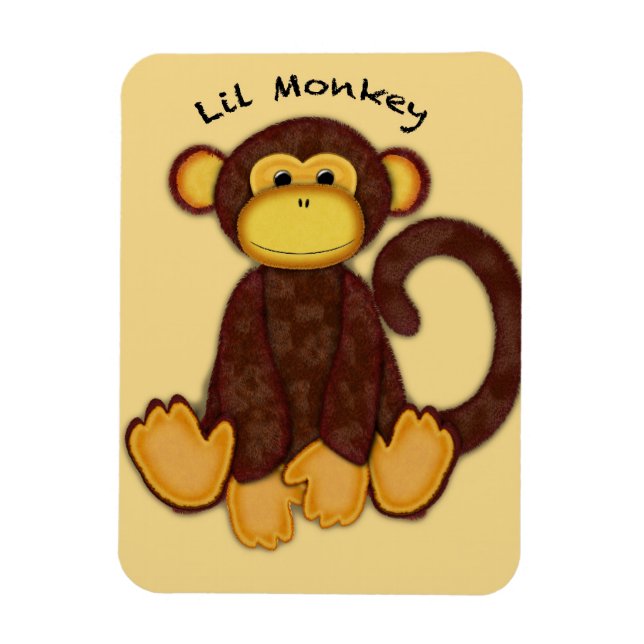 Monkey Fridge Magnet (Vertical)