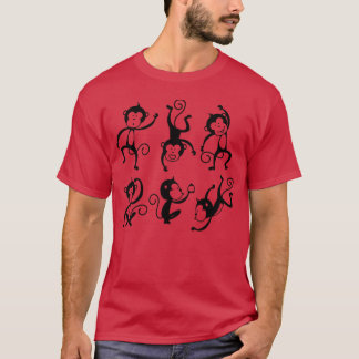 Monkey Funny Animals family T-Shirt