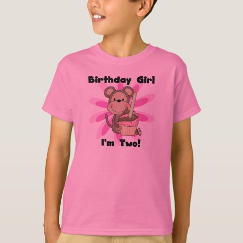 Monkey Girl 2nd Birthday Tshirts and Gifts