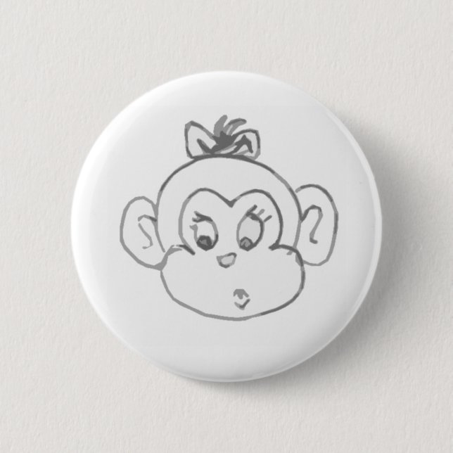Monkey Girl Button (Front)