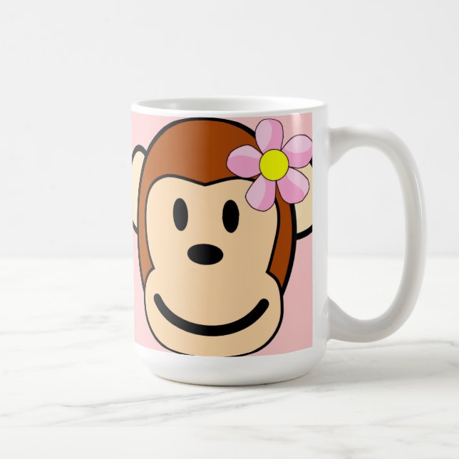 Monkey Girl Flower Coffee Mug (Right)
