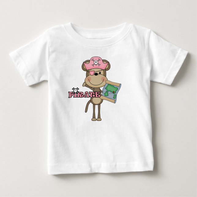 Monkey Girl Pirate Tshirts and Gifts (Front)