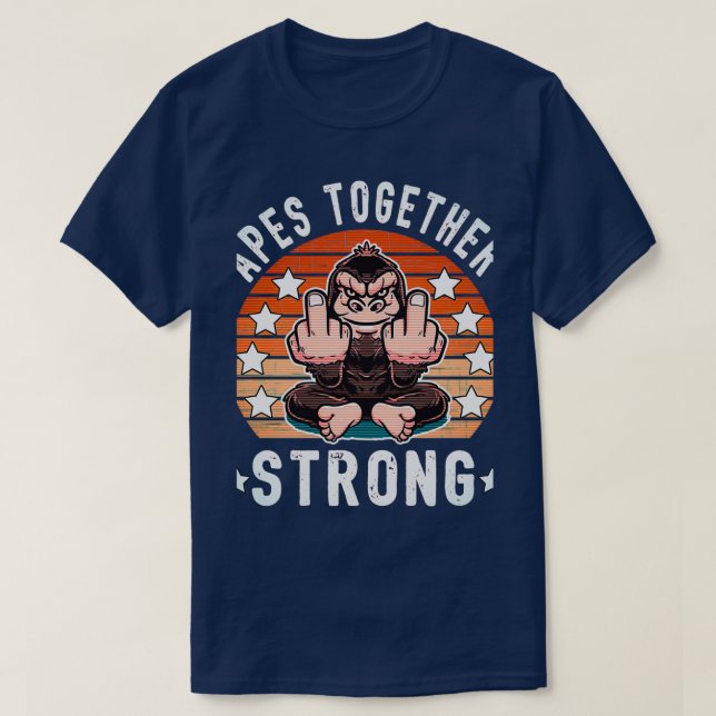 Monkey GME share stock market bull gift 12 T-Shirt (Design Front)