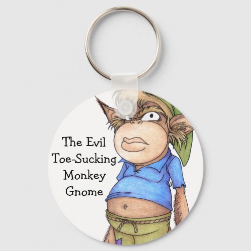Monkey Gnome Keychain