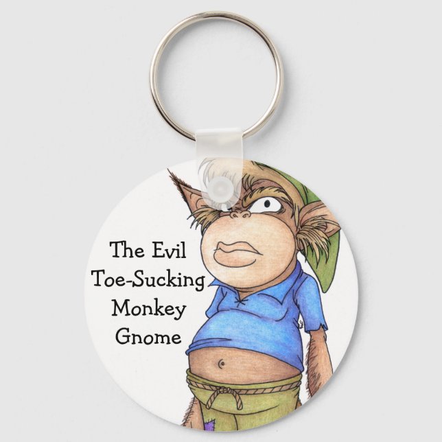 Monkey Gnome Keychain (Front)