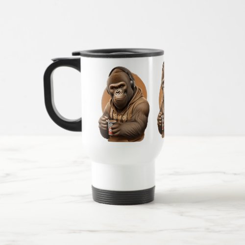 Monkey Groove Caf Travel Mug