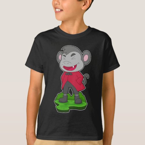 Monkey Halloween Vampire T_Shirt