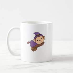 Monkey Halloween Witch Kids Witch Costume Coffee Mug