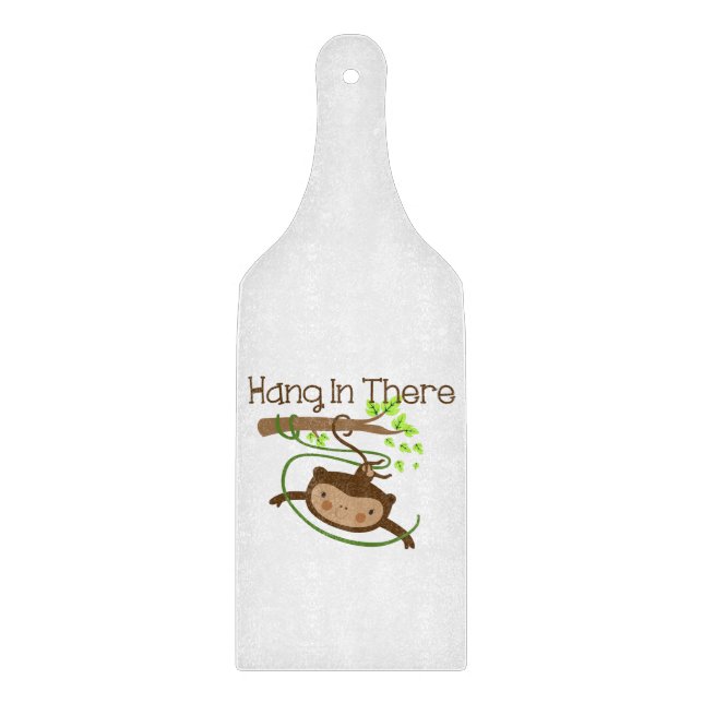 Monkey Hang in There Cutting Board (Front)