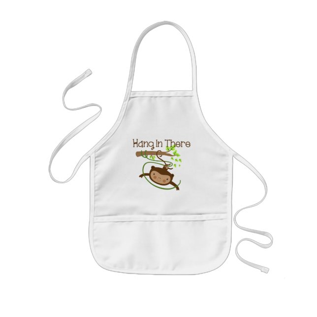 Monkey Hang in There Kids' Apron (Front)