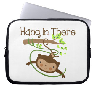 Monkey Hang in There Laptop Sleeve