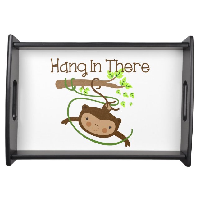Monkey Hang in There Serving Tray (Front)