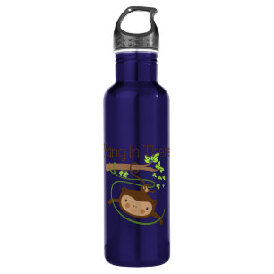 Monkey Hang in There Stainless Steel Water Bottle