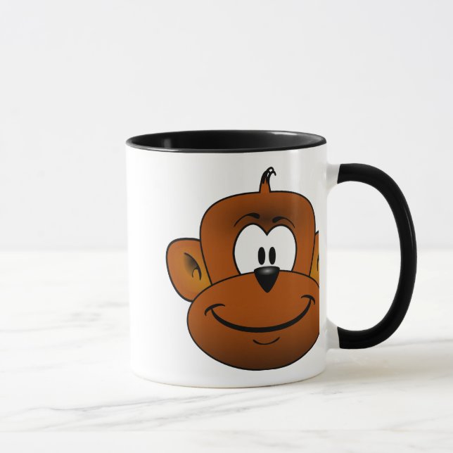 Monkey head cartoon mug (Right)