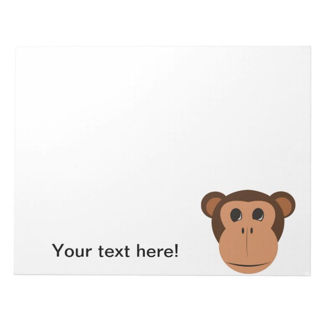 Monkey head cartoon notepad (Front)