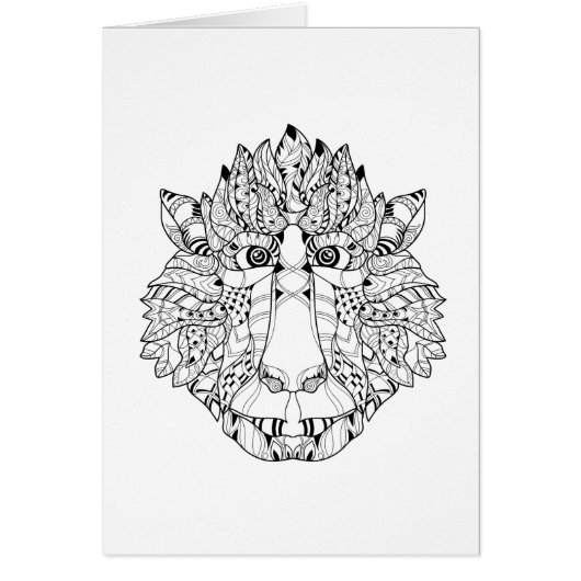Monkey Head Doodle Cards (Front)