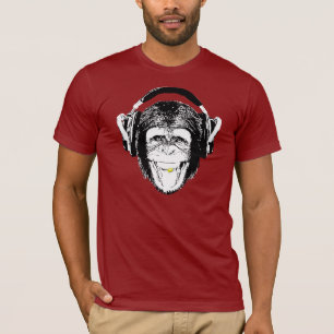 Monkey Headphones T-Shirt