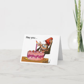_monkey, hey you... card
