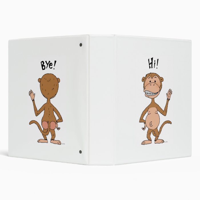 Monkey (hi/bye) vinyl binder