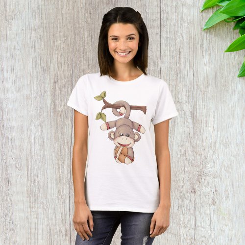 Monkey Holding A Football T_Shirt
