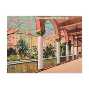 Monkey House, Forest Park, St. Louis Missouri Postcard
