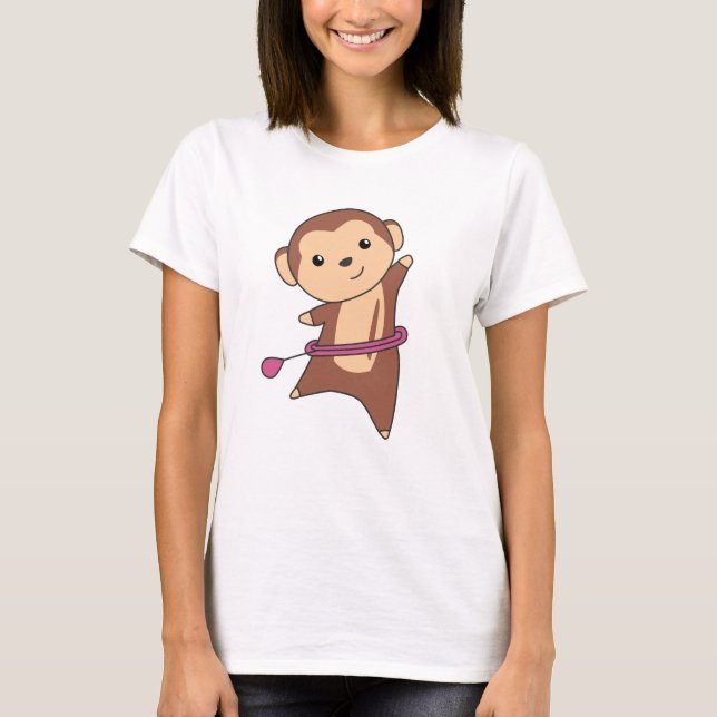 Monkey Hullern Funny Dancing Sport Huller Tires T-Shirt (Front)