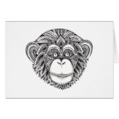 Monkey Illustartion Doodle (Front Horizontal)