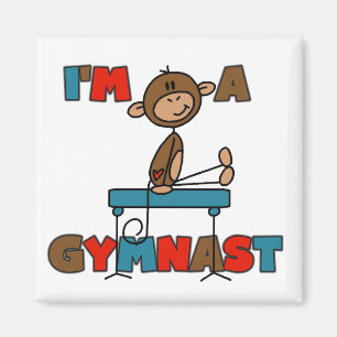 Monkey I'm a Gymnast Magnet