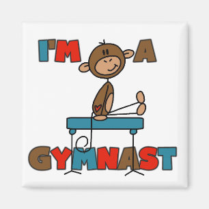 Monkey I'm a Gymnast T-shirts and Gifts Magnet