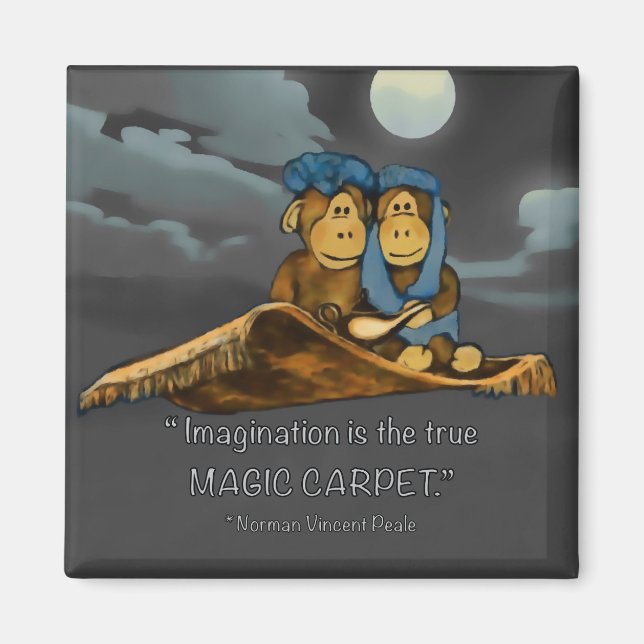 Monkey imagination magnet (Front)