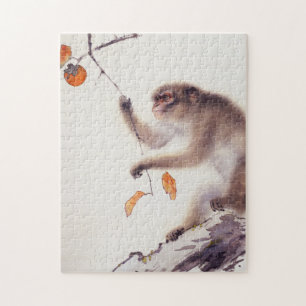 Monkey in a Persimmon Tree Jigsaw Puzzle
