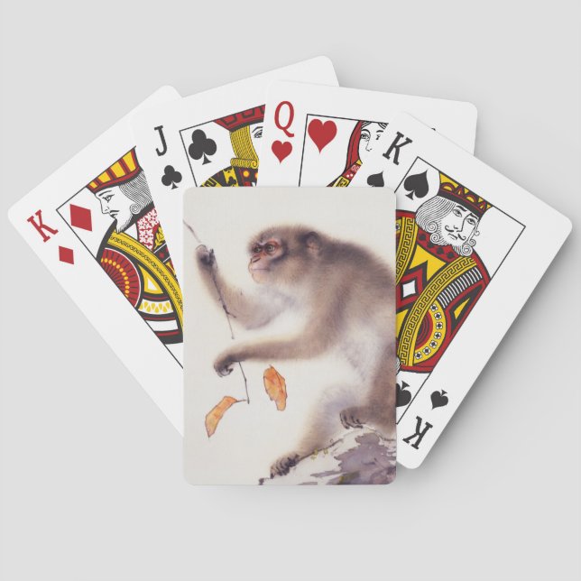 Monkey in a Persimmon Tree Poker Cards (Back)