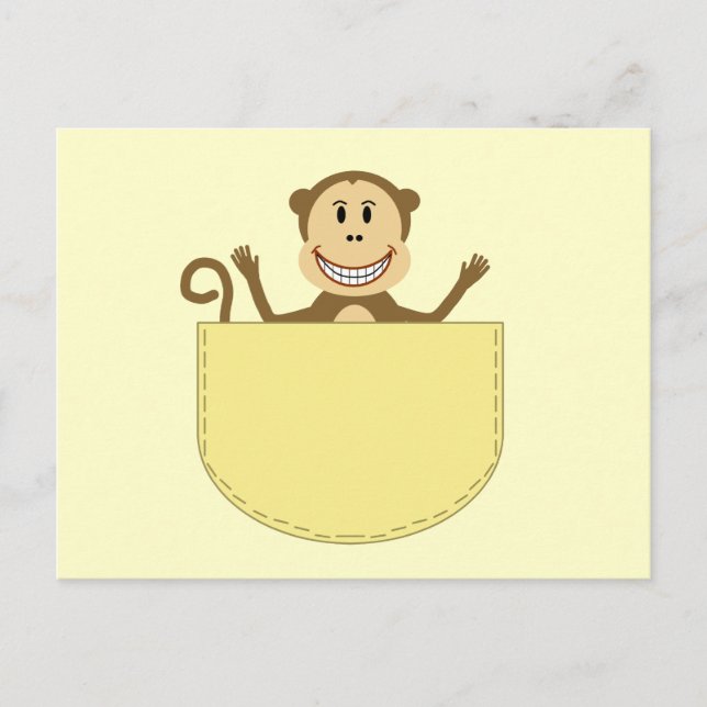 Monkey in a Pocket Postcard (Front)