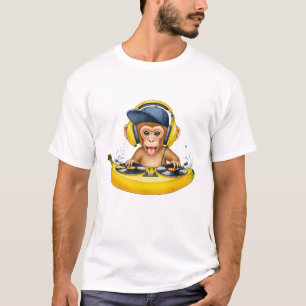 Monkey in Banana Boat – Funny Kawaii T-Shirt