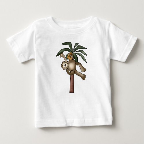 Monkey in Banana Tree Baby T_Shirt