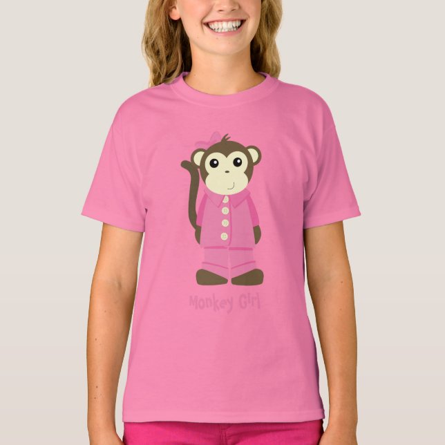 Monkey in Pajamas T-Shirt (Front)