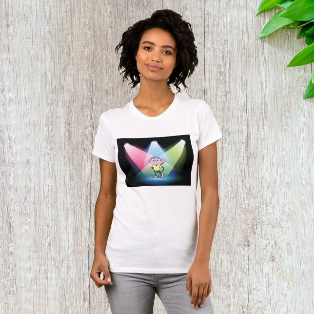 Monkey In Spotlights Womens T-Shirt (Creator Uploaded)