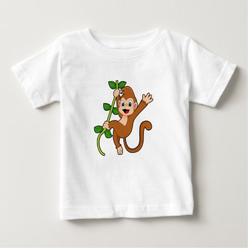 Monkey in the Jungle Baby T_Shirt