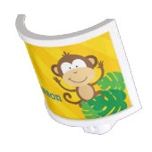 Monkey in the Jungle Personalized Night Light (Angled)