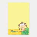 Monkey In The Jungle Personalized Post-it Notes at Zazzle