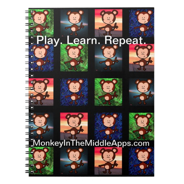 Monkey in the Middle Apps notebook (Front)